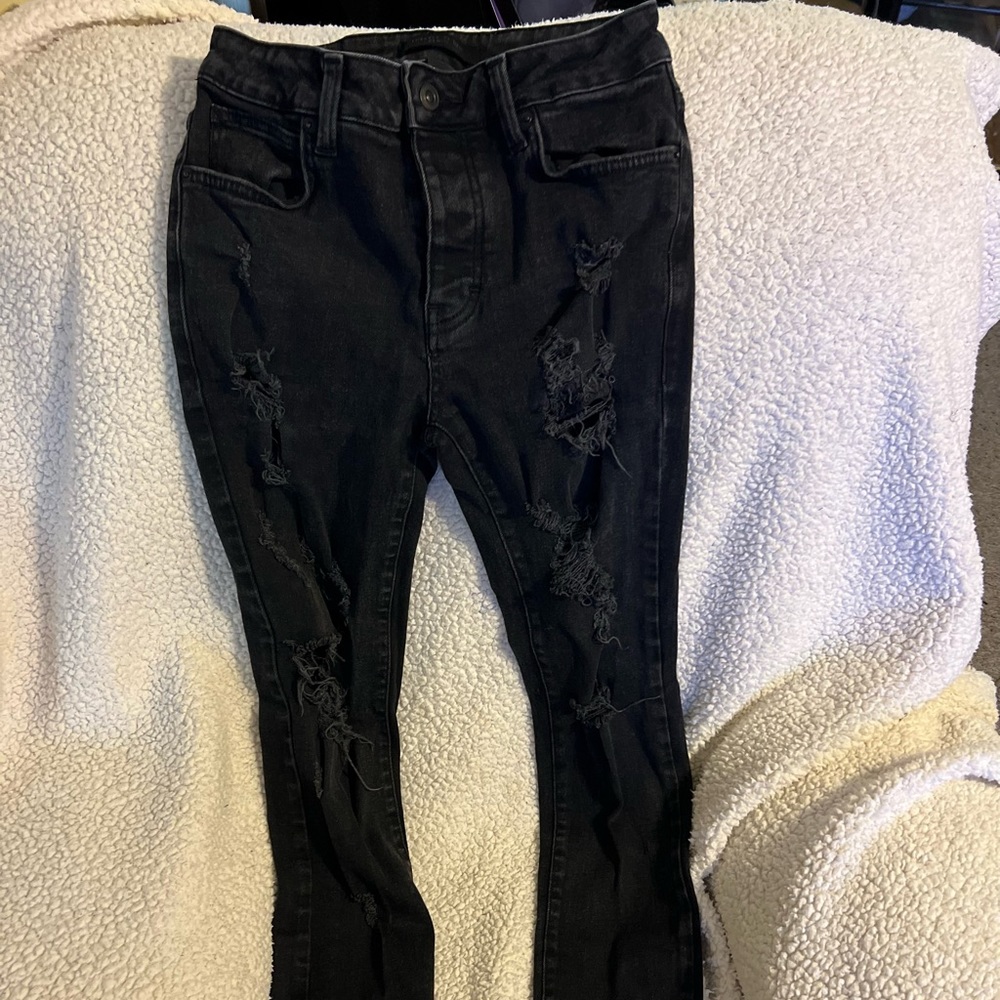 Forever 21 Black Skinny Jeans Size 30 99% Cotton